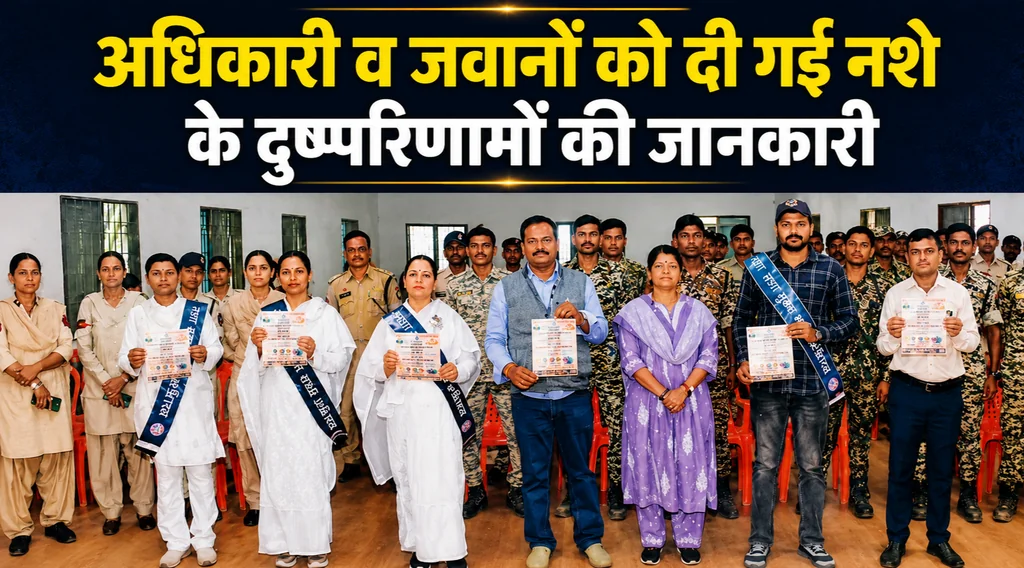 पुलिस लाइन में अधिकारियों व जवानों को दी गई नशा मुक्ति की सीख